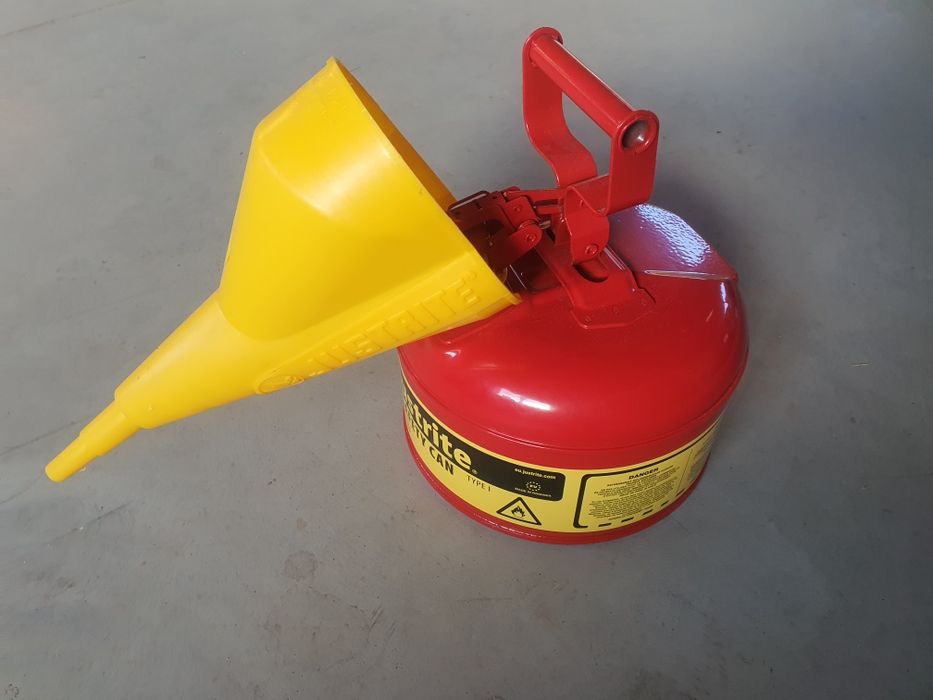 Pojemnik zabezpieczający Justrite stalowy na płyny łatwopalne 4 l