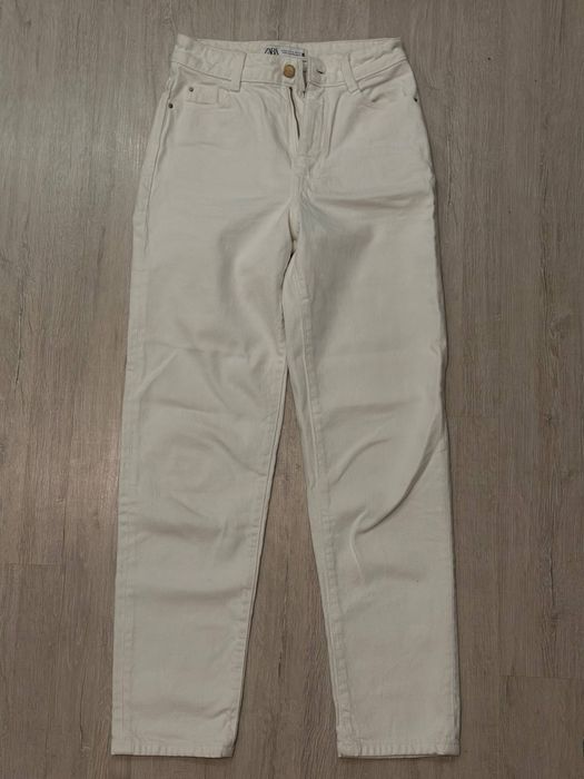 2 Білі джинси Zara для дівчинки EUR 32 (вживані)