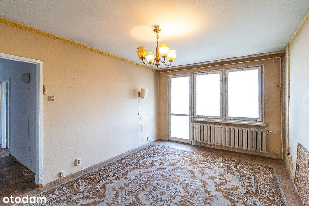 2 pokoje z balkonem na Bałutach – pod remont