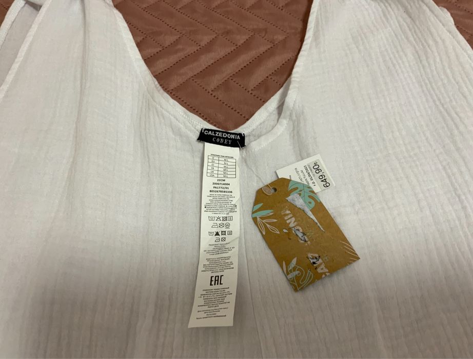 Biały kombinezon CALCEDONIA