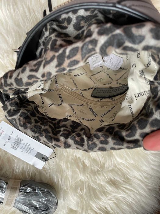 Monnari torebka typu worek BAG7070 szara Nowa z metkami