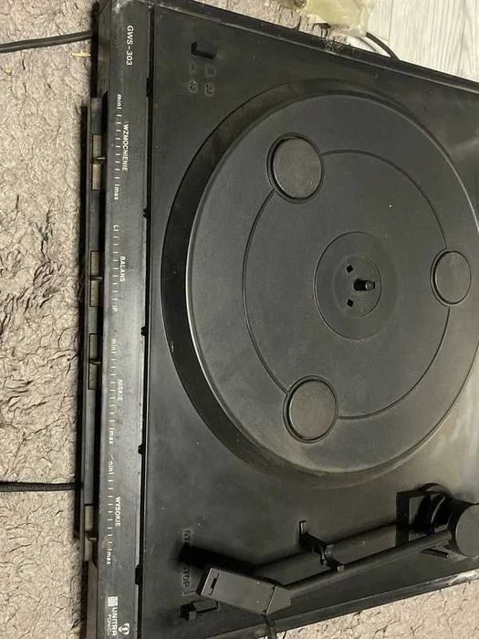 Gramofon Unitra GWS-303 PRL – uszkodzony, do naprawy lub na części