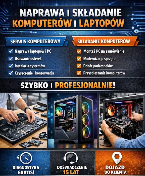 Informatyk - Naprawa komputerów Białystok, Knyszyn, Tykocin, Czarna Białostocka, Zabłudów | Składanie PC