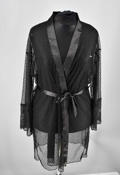 Cienki koronkowy szlafrok Venus 48/50