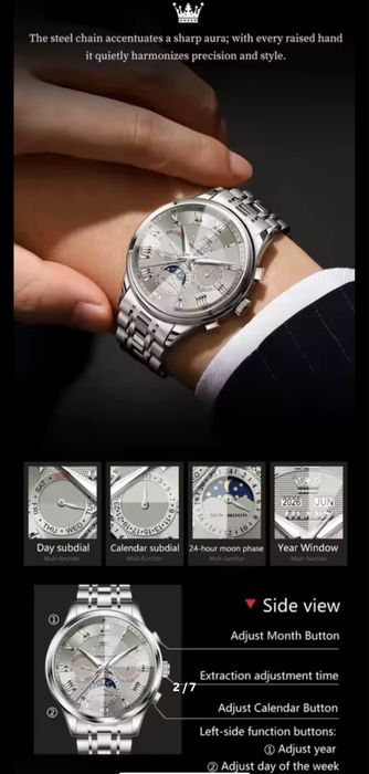 Часы автоматические Olevs механические