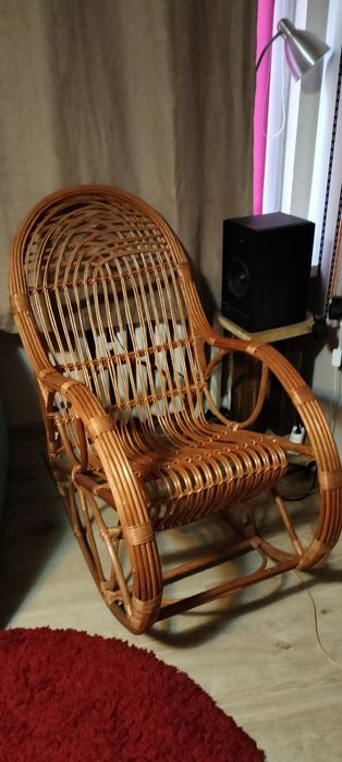Wiklinowy fotel bujany