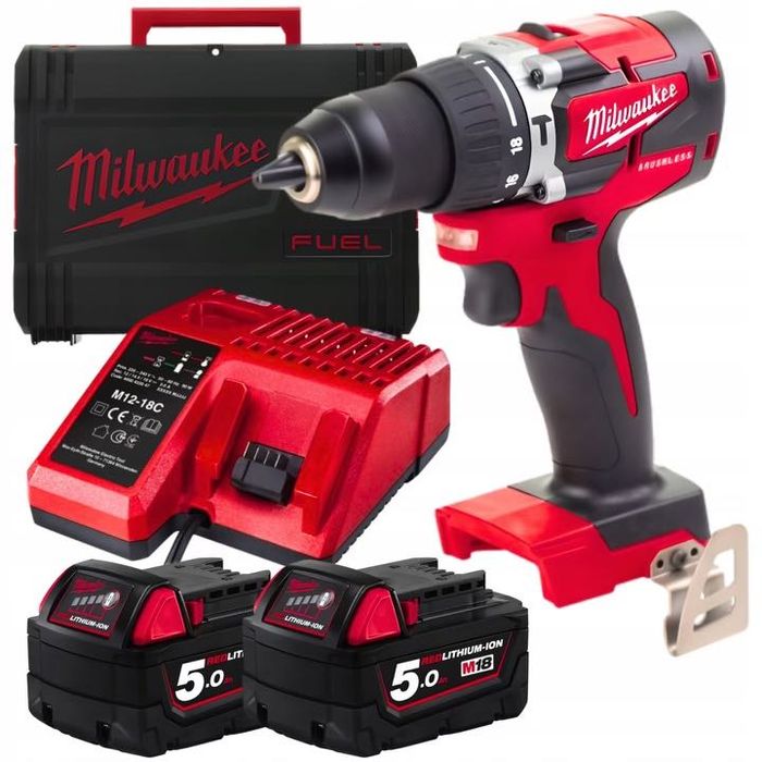 Milwaukee M18 CBLPD-502C 2x5ah nowy fabryczny zestaw