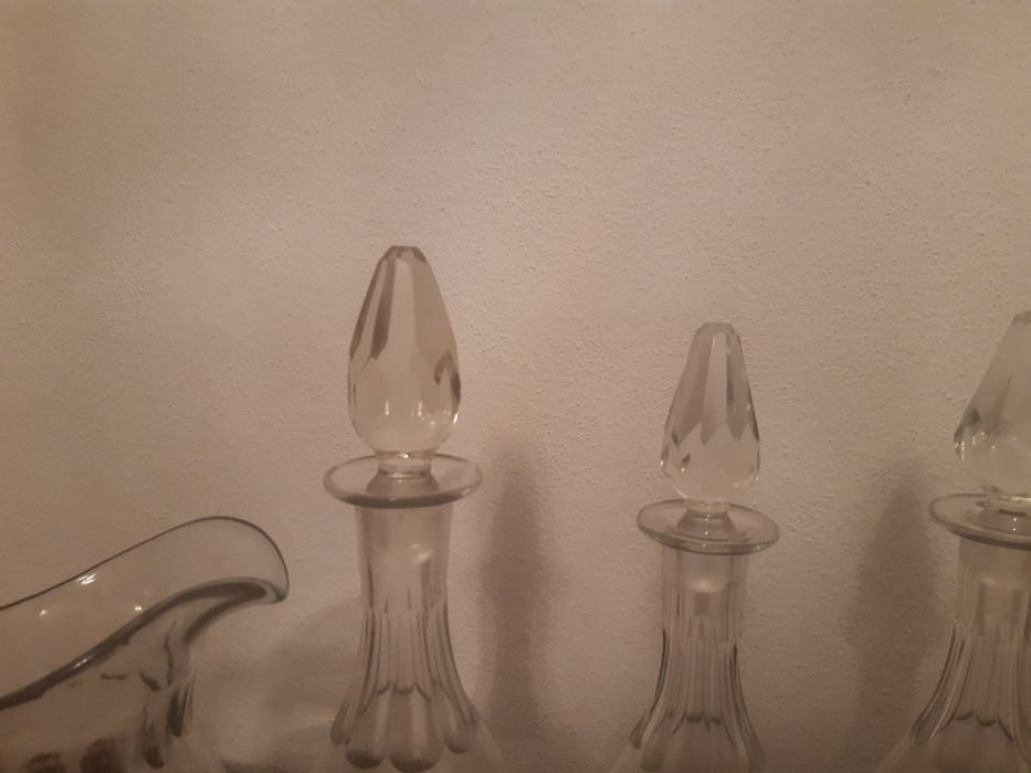 Serviço copos e garrafas