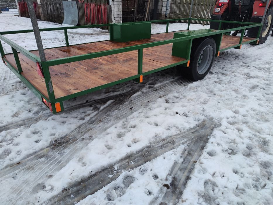 Platforma niskopodłogowa 55cm niskopodwoziowa przyczepa dłużyca do sło