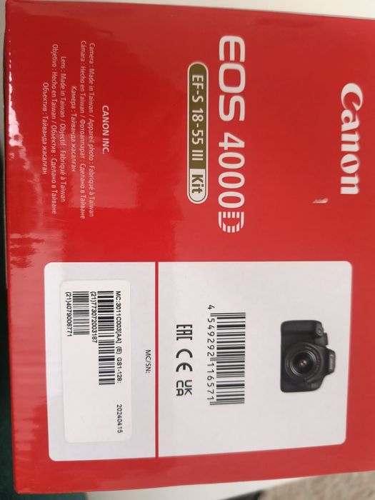 Canon EOS 4000D  NOWY