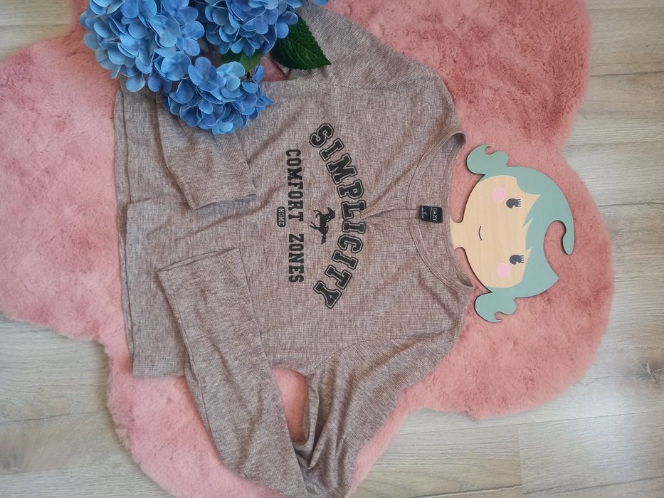 Bluzka koszulka T-shirt Top Dazy S, M 34, 36  długi rękaw