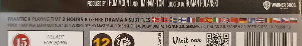 Frantic (Blu Ray) lektor i napisy PL