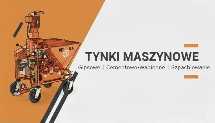Tynki maszynowe, szpachlowanie, malowanie agregatem