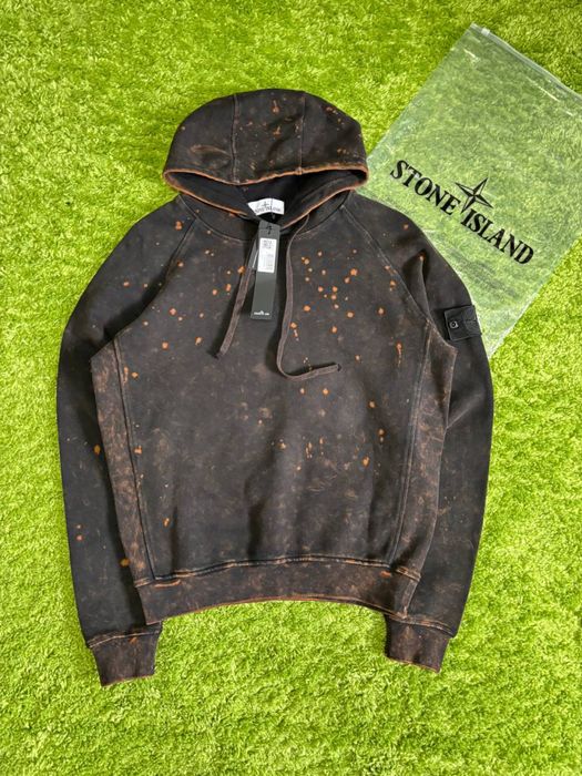 Худі Stone Island Off Dye Black|Стон Айленд офф дай