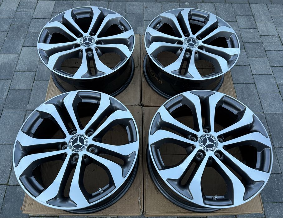 Felgi Mercedes 17" 5x112 GLC V-klassa CLA B C E Passat Arteon czujniki