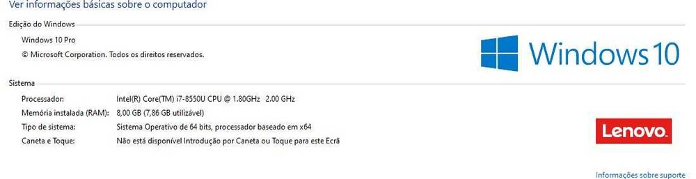 Portátil Lenovo (Thinkpad) core I7