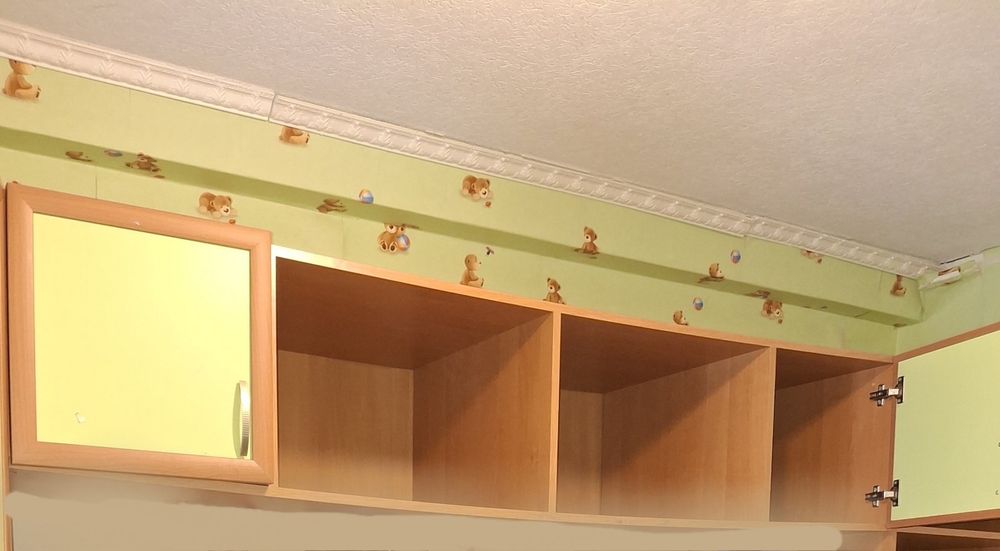 Ліжко дитяче (190×60) з двома шухлядами та полиця (190×60)
