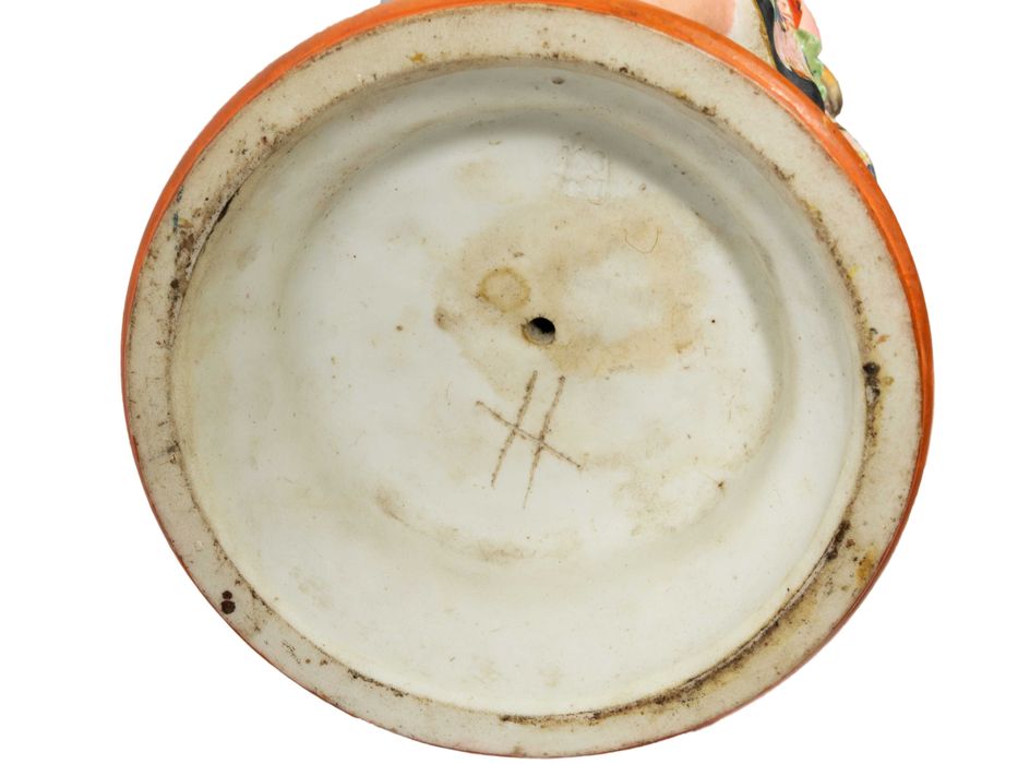 Par estátuas faiança Creil Montereau, Romantismo, Século XIX