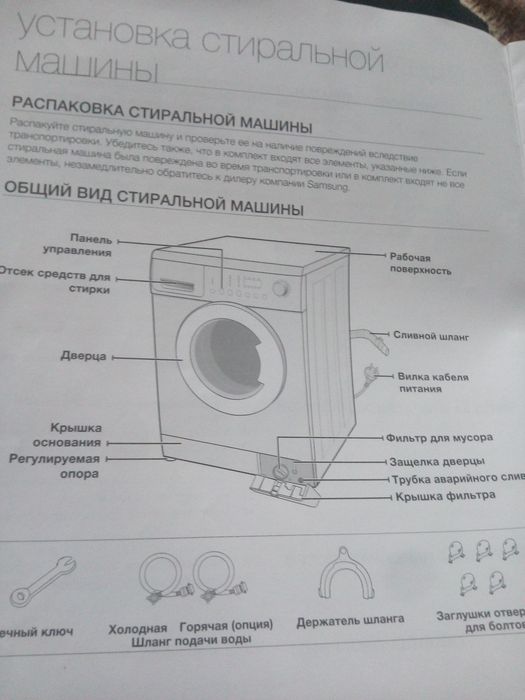 Запчастини на пральну машину Samsung WF 7458