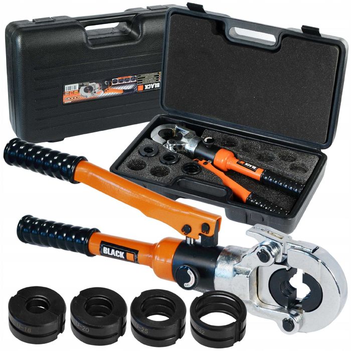 Zaciskarka do rur PEX Black hydrauliczna 360° Ø 16-32 mm NOWA SOLIDNA!