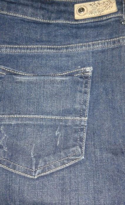 Юбка карандаш джинсовая m&s  uk 20