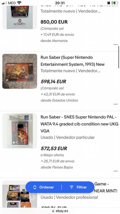 Run Saber - Super Nintendo (SNES - Pal) - completo