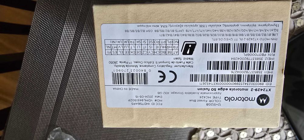 Smartfon Motorola Edge 50 Fusion 12/512GB 5G 6,67 - Gwarancja