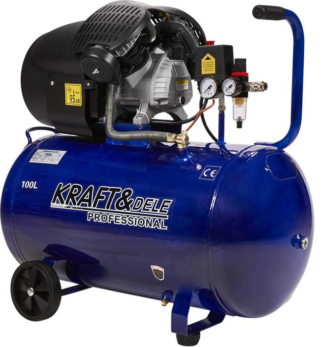 KRAFT&DELE Kompresor Olejowy 100l Sprężarka 3kw 8 Bar 320l/min KD4065