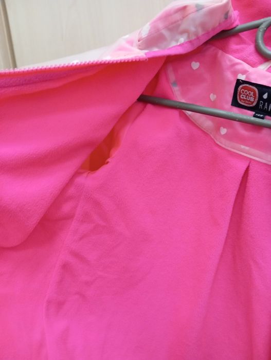 Куртка вітровка дощовик на флісі на дівчинку