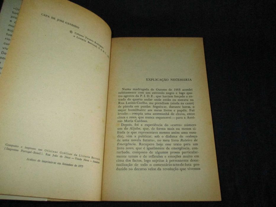 Livro Diário da Ausência Urbano Tavares Rodrigues