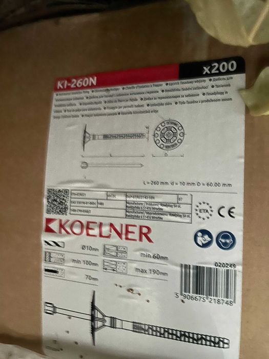 Kołki elewacyjne Koelner