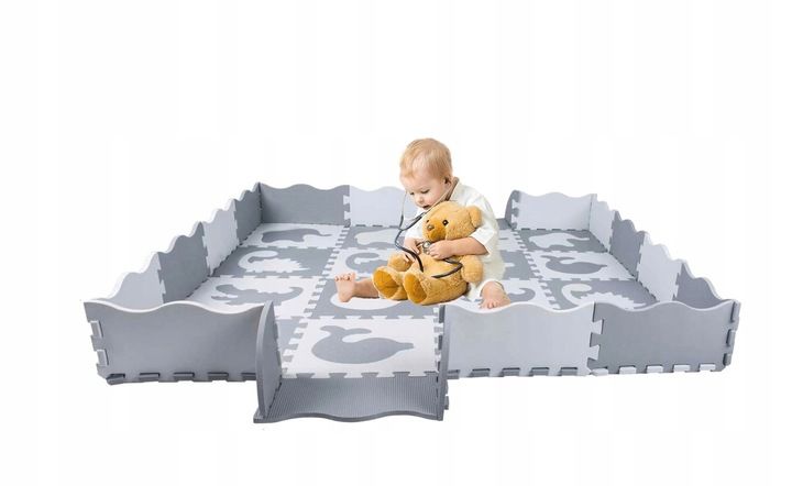 Gruba Mata Edukacyjna Puzzle Piankowe Xxl Kojec