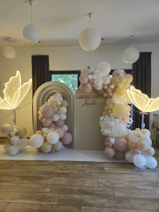 Ścianka balonowa komunie chrzest urodziny