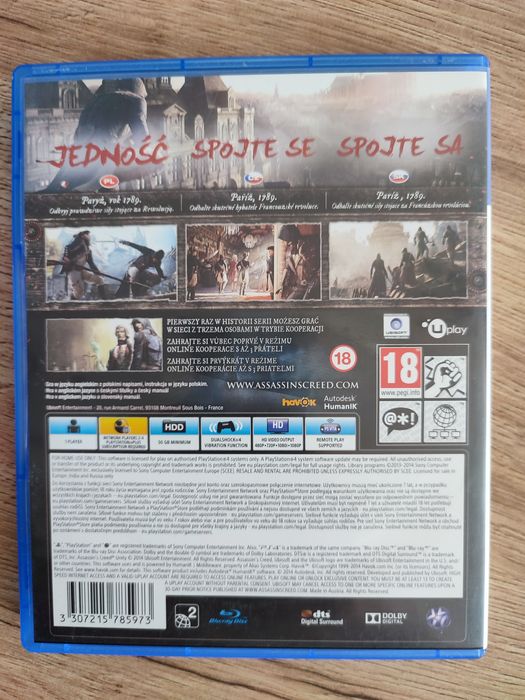 Gra Assassin's Creed Unity na PS4