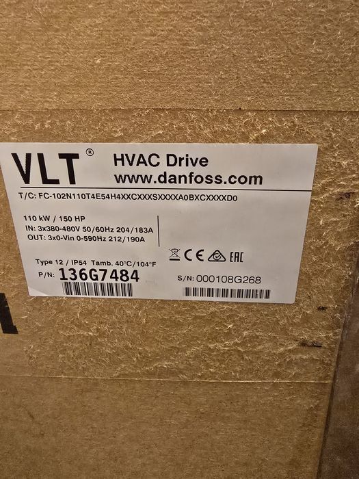 Sprzedam nowy falownik Danfoss FC-102 110kW