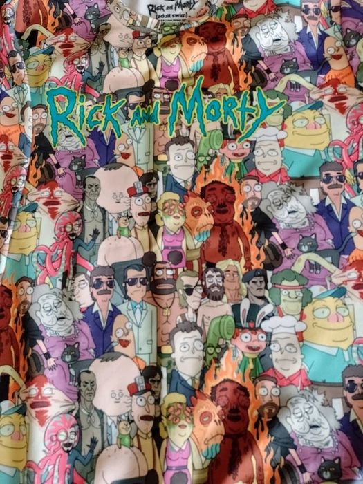 Kolorowa bluza Rick and Morty