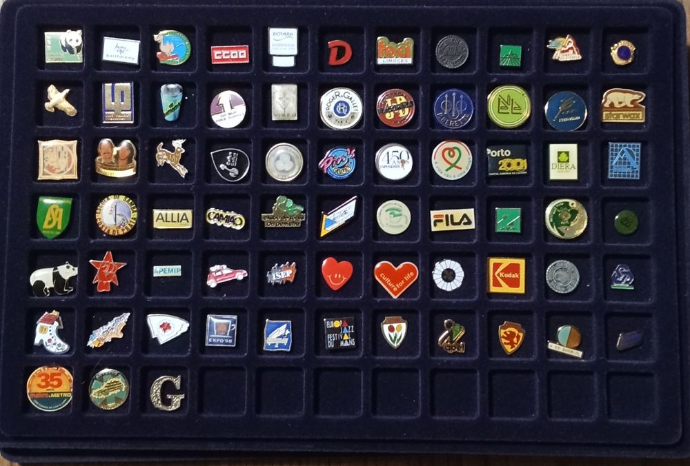 Pins de vários temas