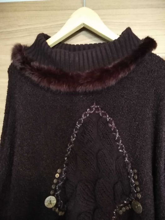 Grube ,bawełniane ponczo " Vela " r. XL-4XL