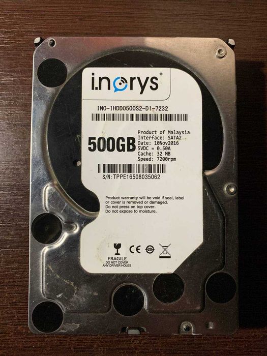 Жорсткий диск i.norys 500GB 7200 rpm 32MB
