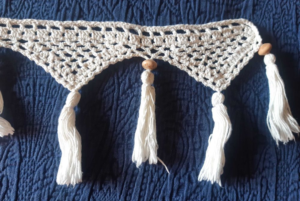 Franja/Remate em Renda para Cortinado