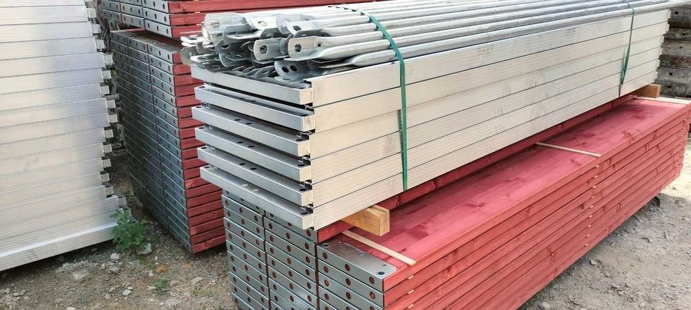 Rusztowanie 250 m2 nowe system plettac 70 platek