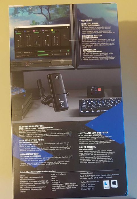 *COMO NOVO* Elgato Wave 3 + Wave Shock Mount + Pop Filter64740752192897123