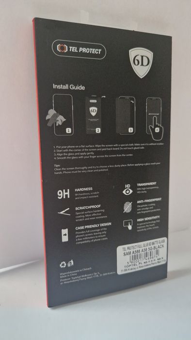Hartowane szkło Full Glue 6D Matte do Samsung Galaxy A56 5G/S25 Fe