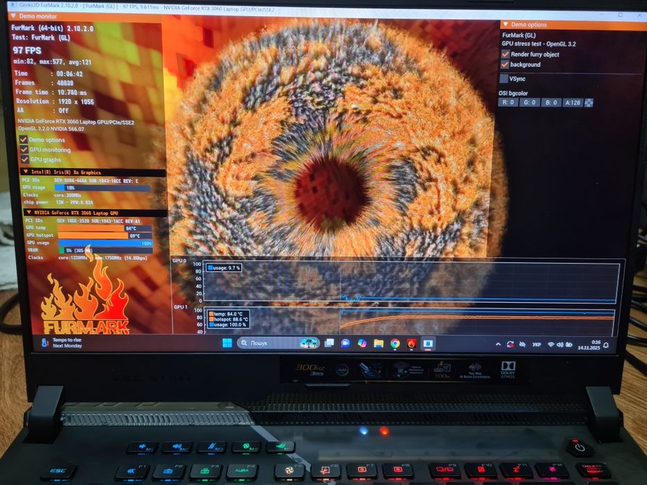 ASUS ROG Strix G533ZM 15" i9-12900H, RTX3060 6Gb, RAM 32GB, SSD 1Tb