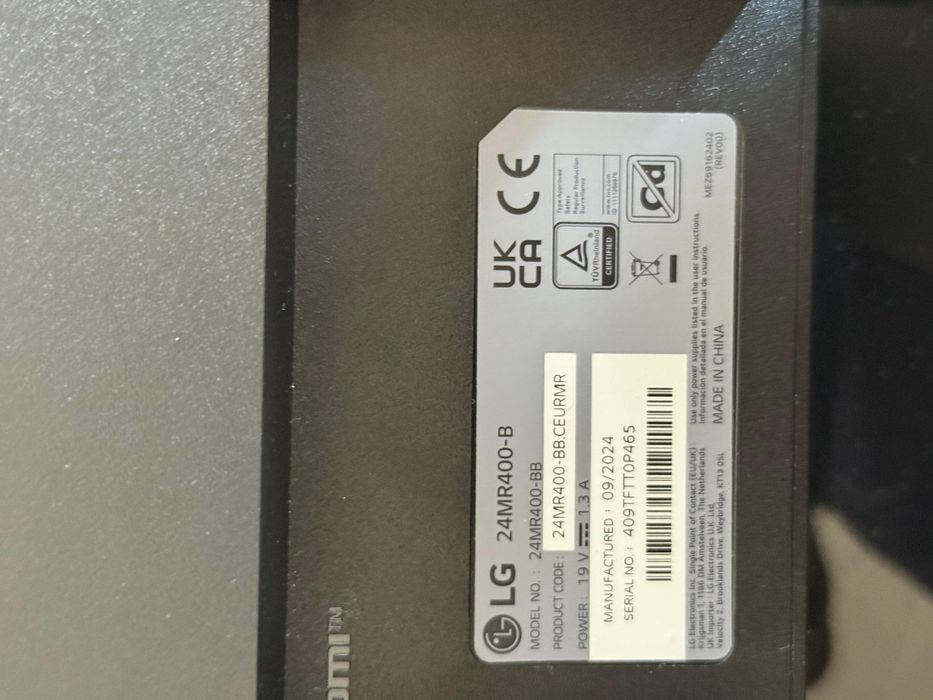 Monitor preto LG515399461163520001