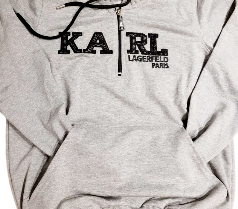 Bluza damska Karl Lagerfeld roz.XL szara kaptur Wyprzedaż