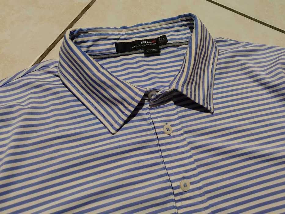 RALPH LAUREN RLX USA - NOWA! z LOGO Koszulka Polo Męska rozmiar XL
