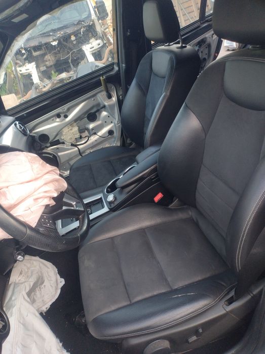 Mercedes Benz glk fotele siedzenia tapicerka skóra  alkantara