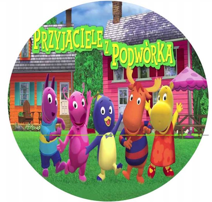 opłatek a tort przyjaciele z podwórka 20cm