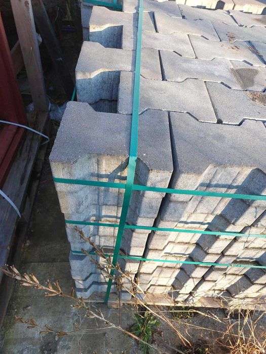Kostka brukowa Polbruk Tetka behaton 8 cm Szara Gładka Nowa plac Rumia